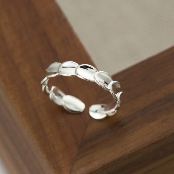 Jewelry - 925 Sterling Silver Geometric Minimalist Band Ring